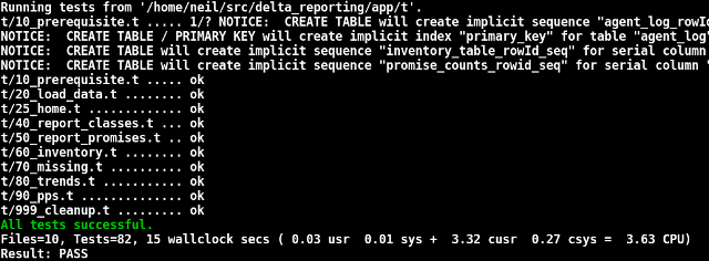Test suite for DR development